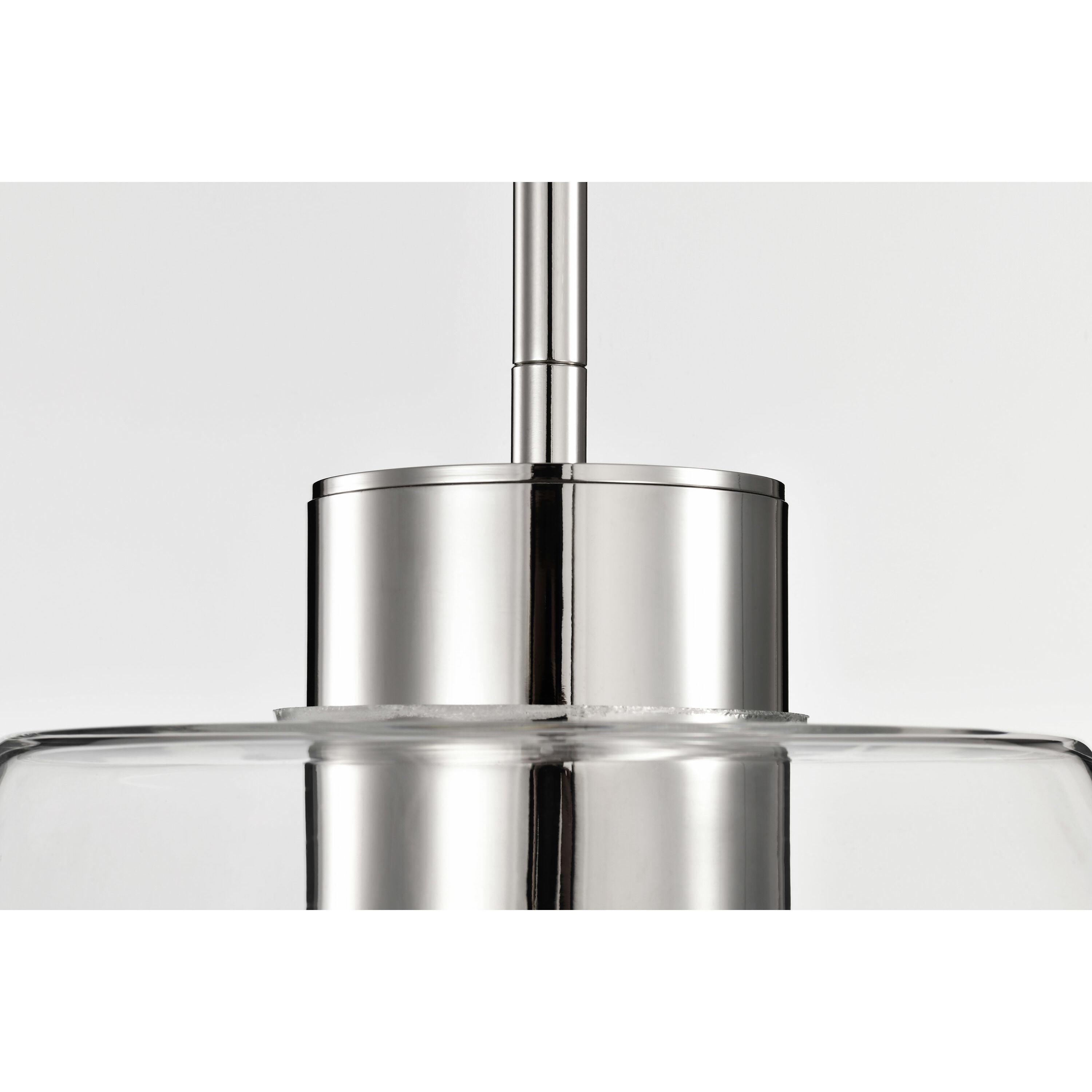 Edmond LED 13.63 inch Polished Nickel Pendant Ceiling Light