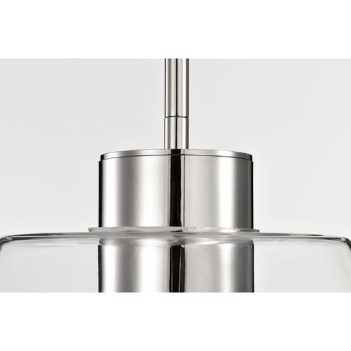 Edmond LED 13.63 inch Polished Nickel Pendant Ceiling Light