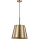 Alexis 1 Light 15 inch Burnished Brass and Gold Pendant Ceiling Light