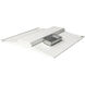 Brentwood LED 24 inch White Troffer Ceiling Light, Center Basket