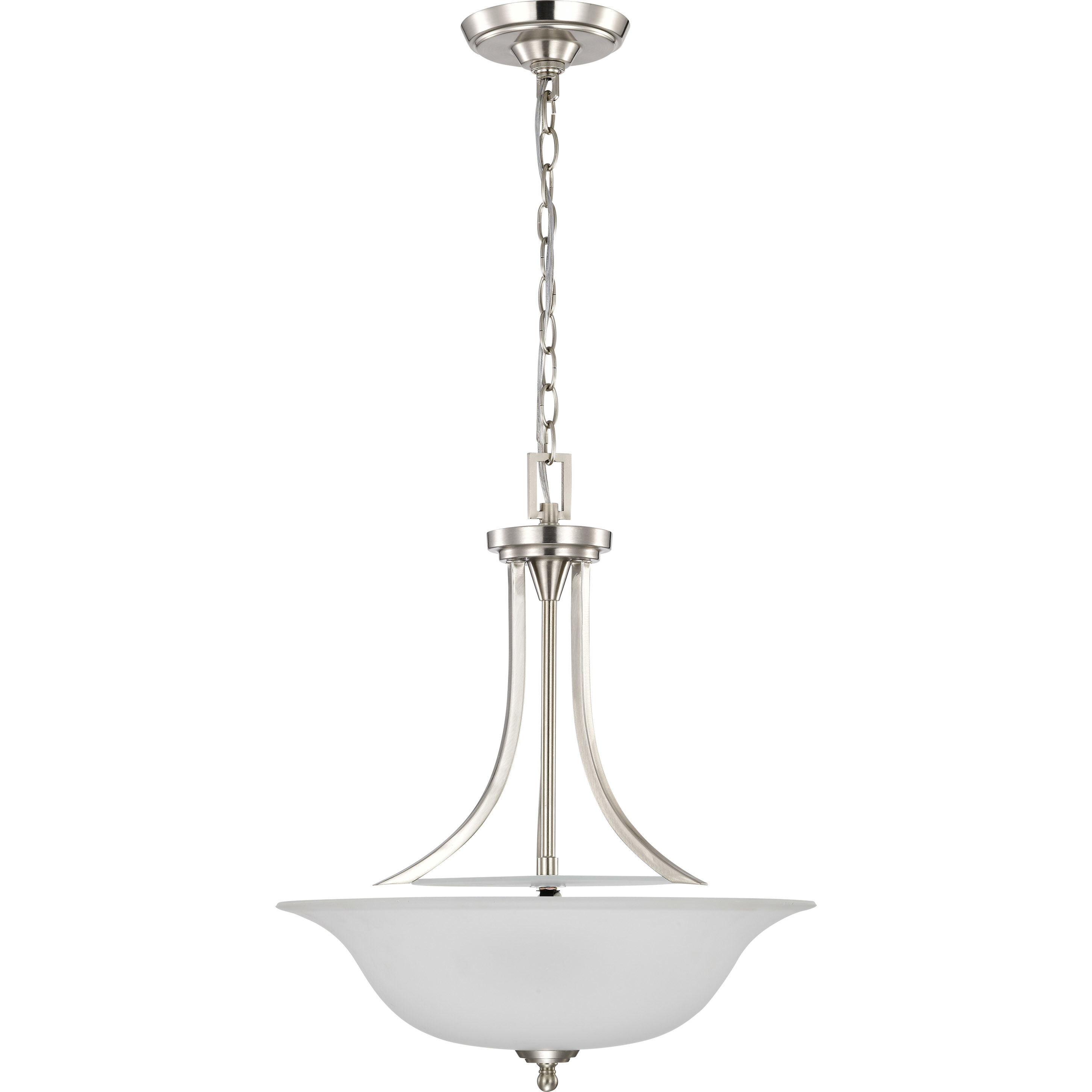 Surrey 3 Light 16 inch Brushed Nickel Pendant Ceiling Light