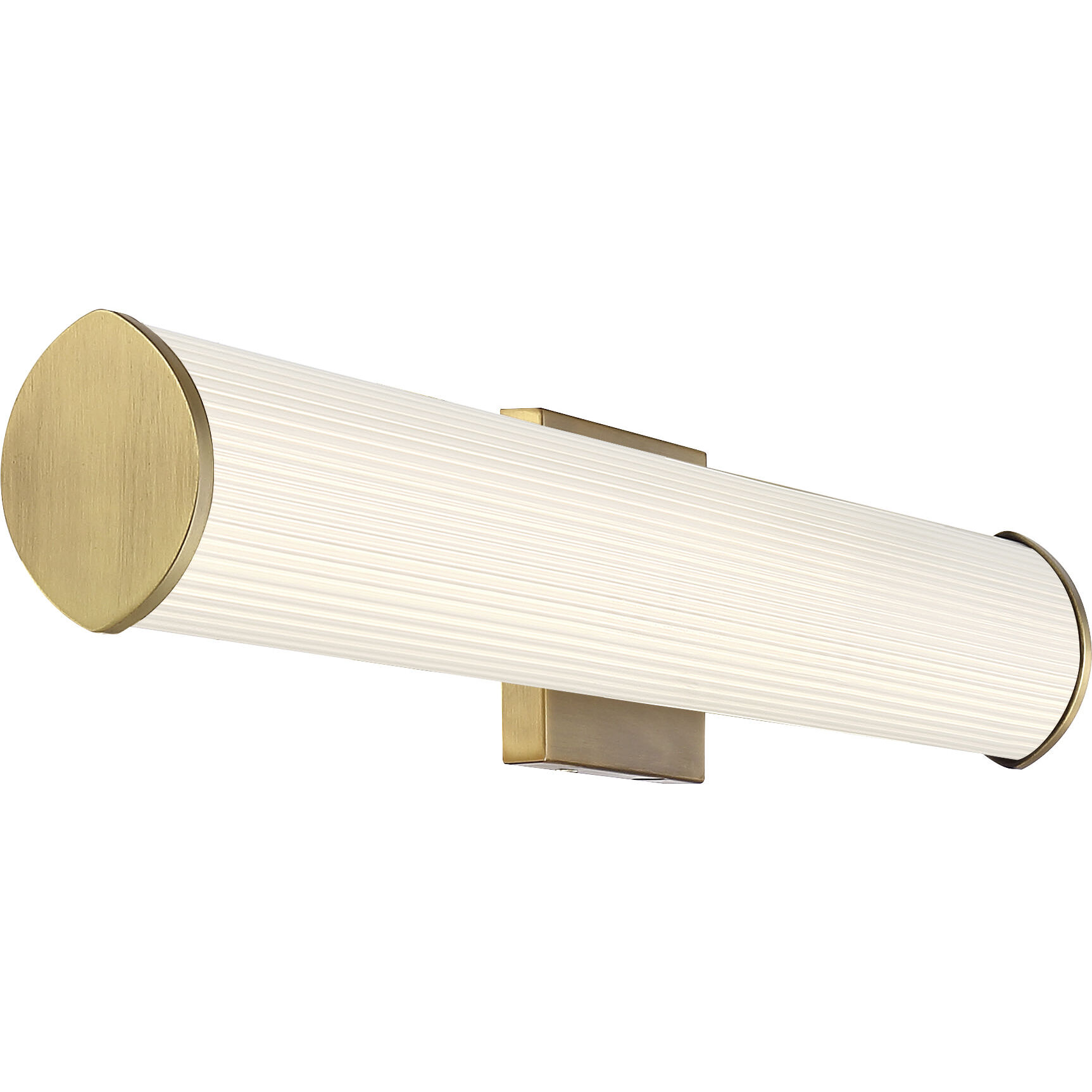 Lena LED 36 inch Brushed Brass Vanity Light Wall Light