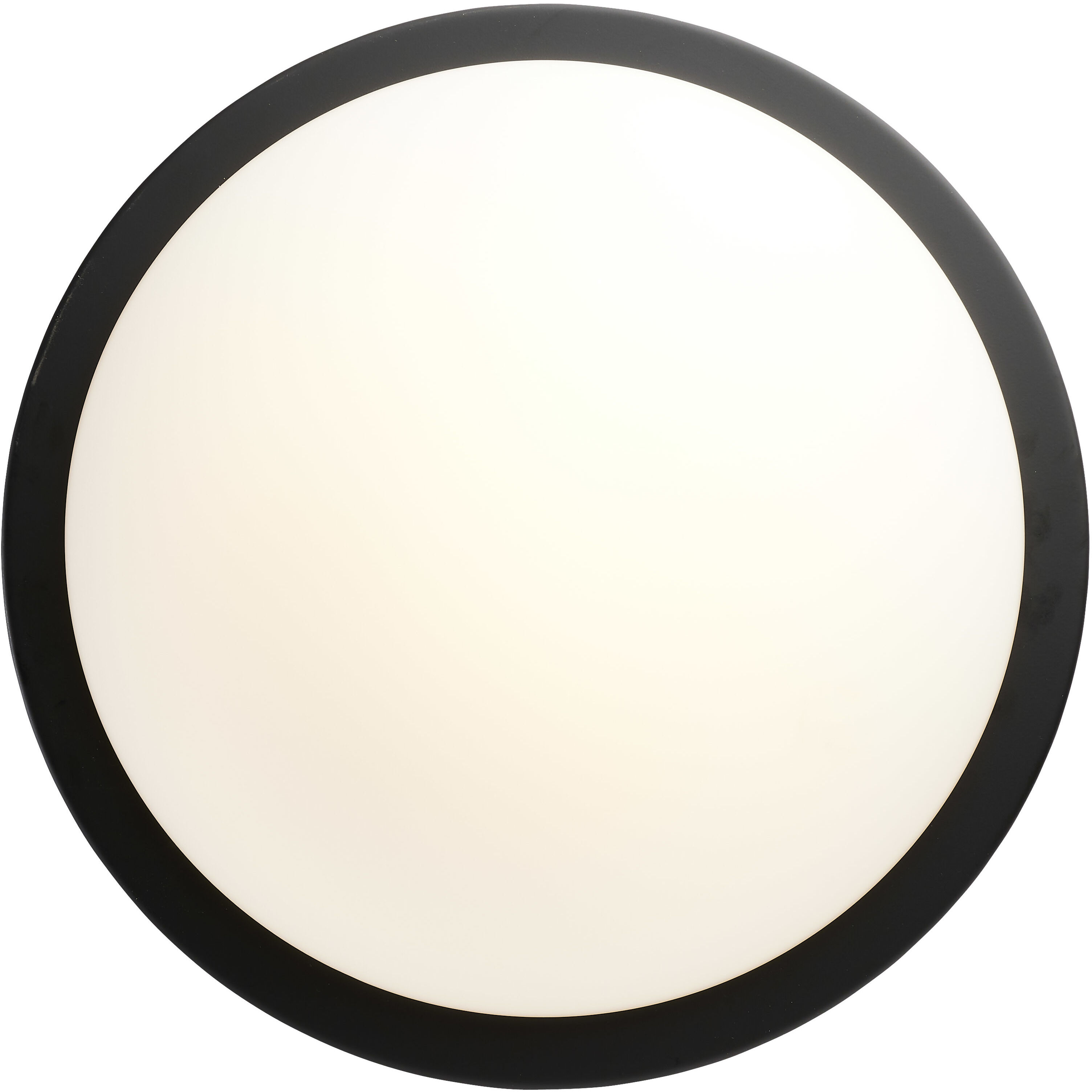 Button LED 13.38 inch Matte Black LED Flush Mount Ceiling Light