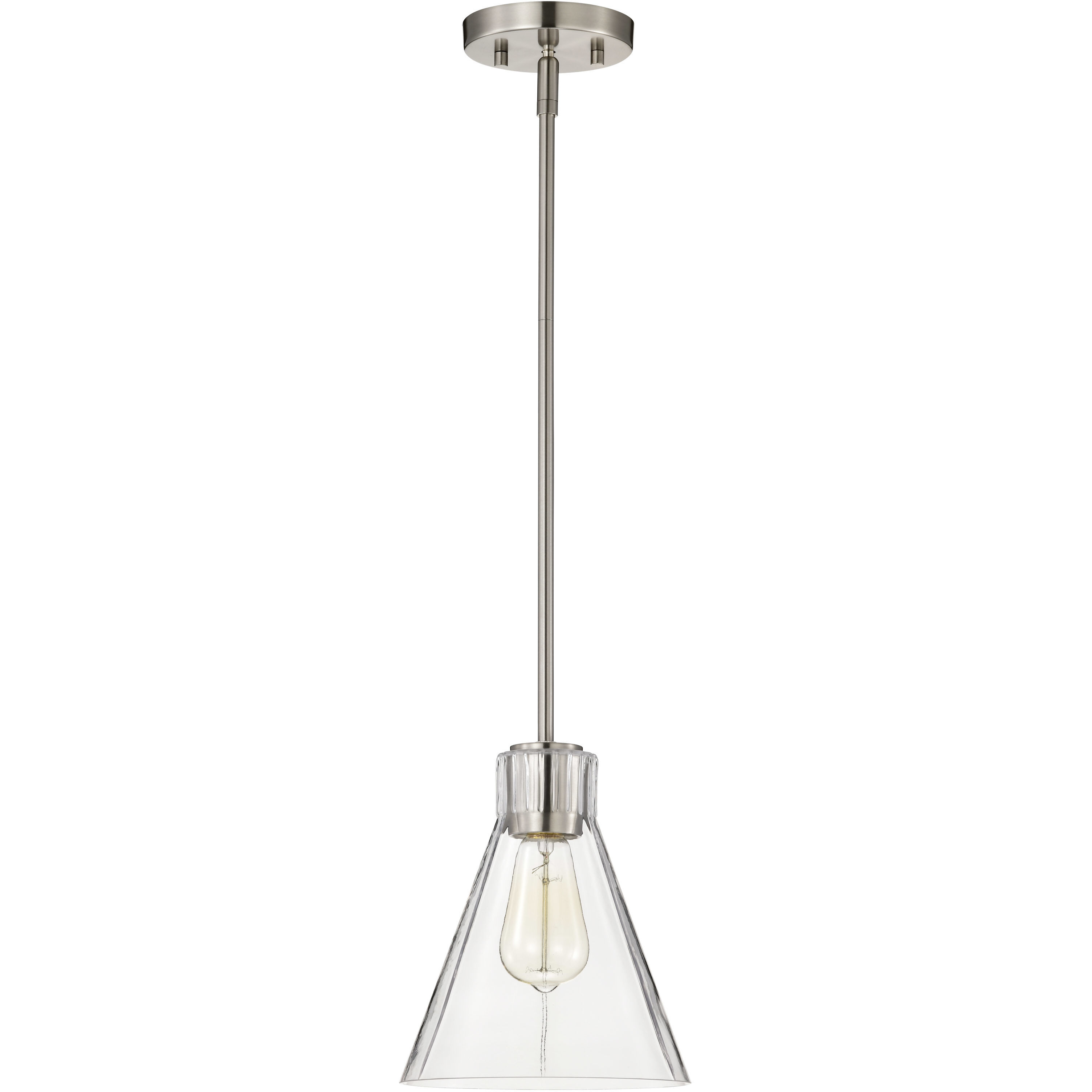 Gianna 8 inch Brushed Nickel Pendant Ceiling Light