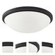 Button LED 11.03 inch Matte Black Flush Mount Ceiling Light