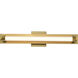 Larissa LED 23.25 inch Vintage Brass Vanity Wall Light