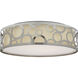 Filigree LED 15 inch Polished Nickel Flush Mount Ceiling Light