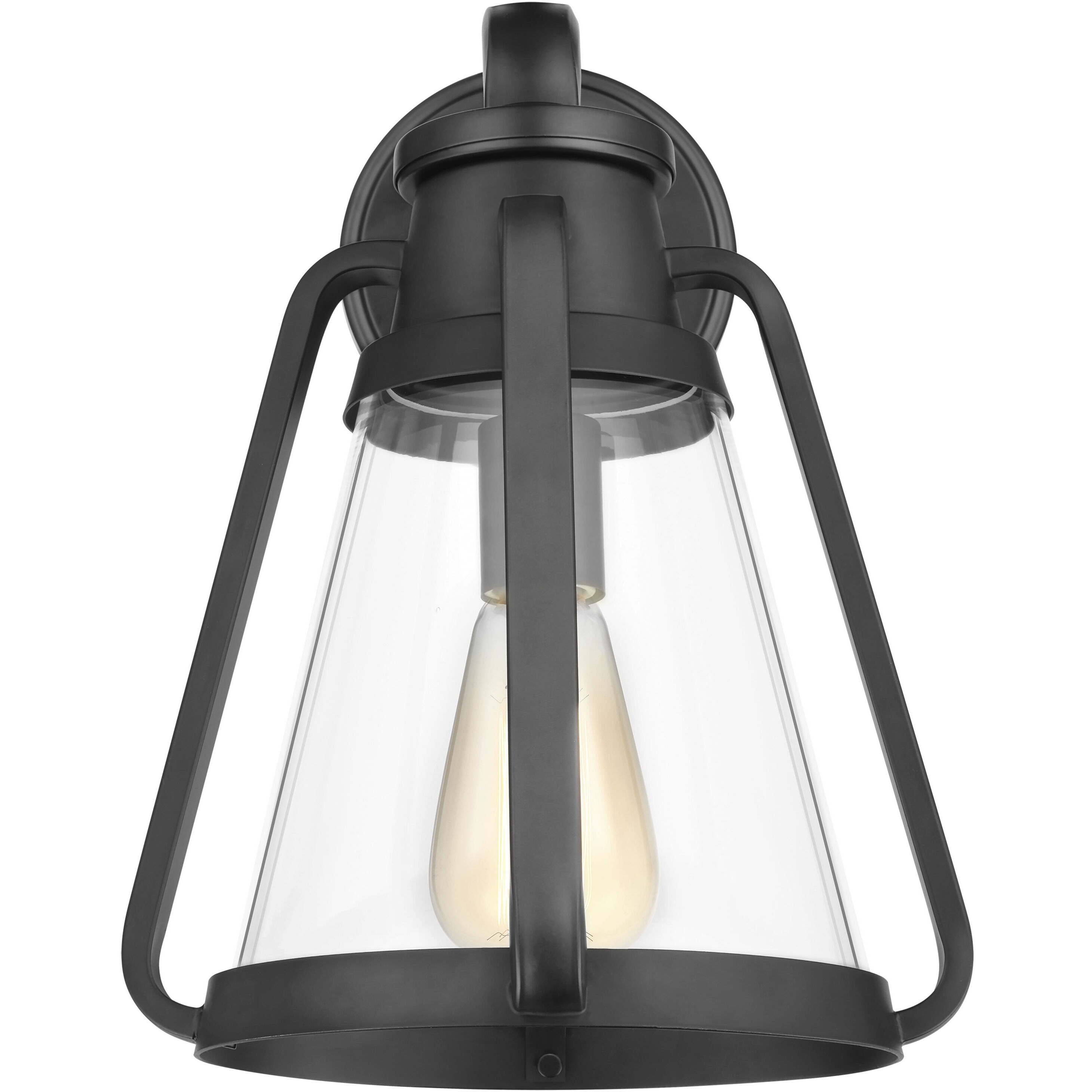 Everett 1 Light 10 inch Matte Black Bathroom Vanity Lights Wall Light