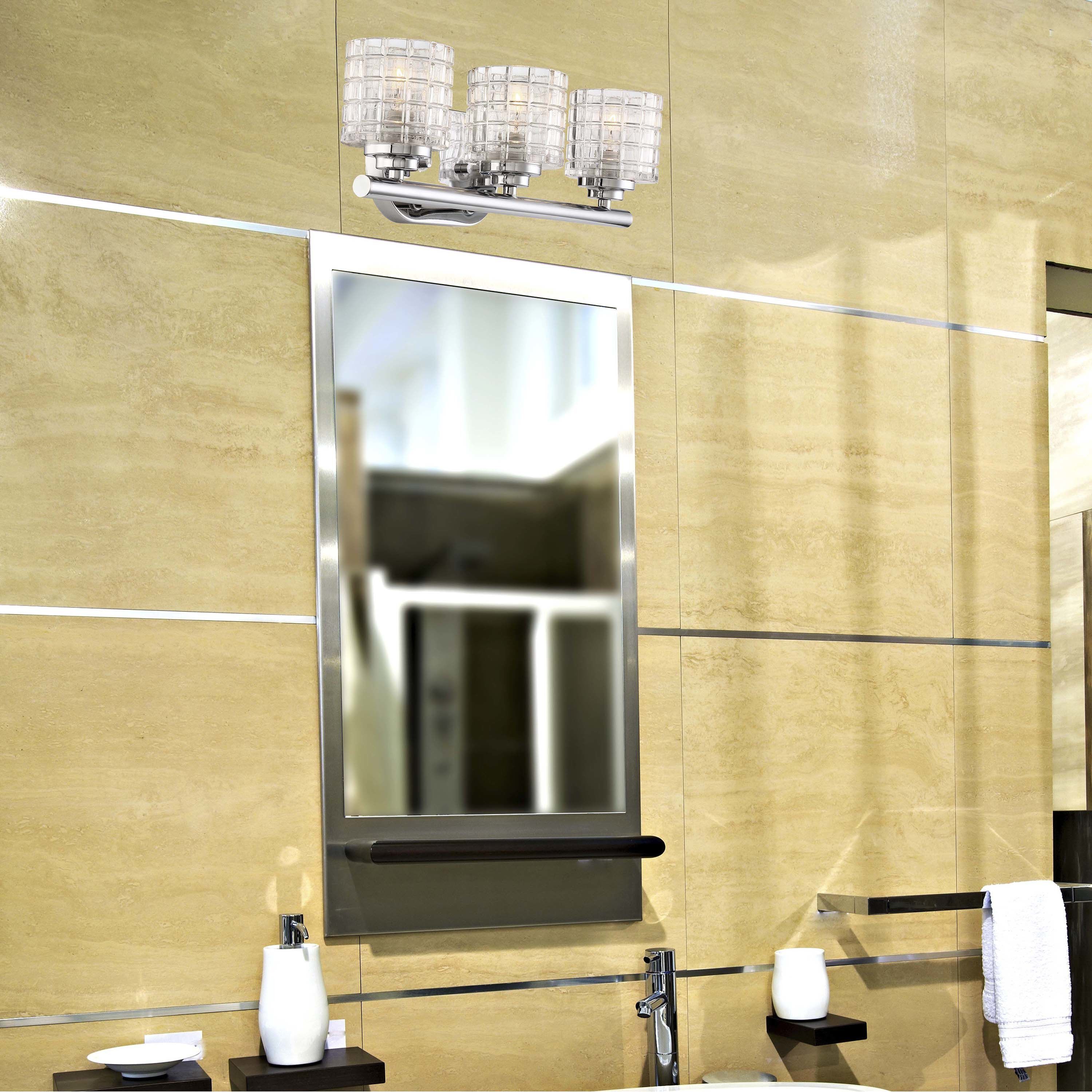 Votive 3 Light 17.88 inch Polished Nickel Vanity Light Wall Light