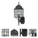Adams 1 Light 18 inch Textured Black Outdoor Wall Lantern