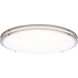 Glamour LED 23.62 inch Brushed Nickel Flush Mount Ceiling Light