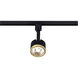 Brentwood 1 Light 120 Matte Black and Brushed Brass Track Lighting Ceiling Light