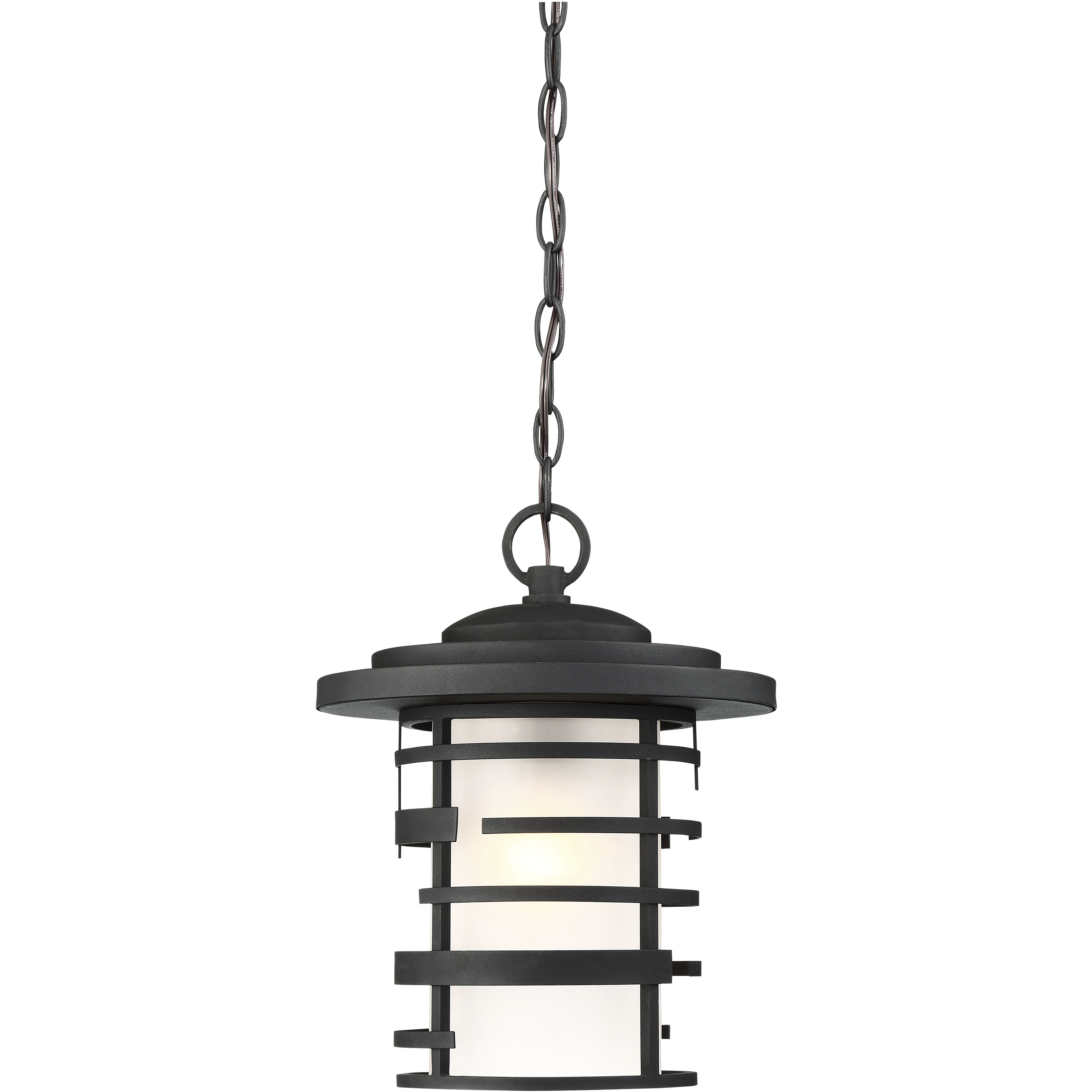 Lansing 1 Light 11 inch Textured Black Outdoor Hanging Lantern