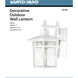 Cove Neck 1 Light 12 inch White Outdoor Wall Light