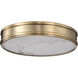 Kendall LED 14.25 inch Burnished Brass Flush Mount Ceiling Light