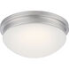 Spector LED 11.75 inch Brushed Nickel Flush Mount Ceiling Light