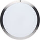 Glamour LED 12.99 inch Brushed Nickel Flush Mount Ceiling Light