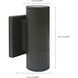 Brentwood LED 7 inch Bronze Outdoor Wall Sconce, Small