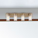 Intersection 4 Light 30 inch Burnished Brass Bathroom Vanity Lights Wall Light