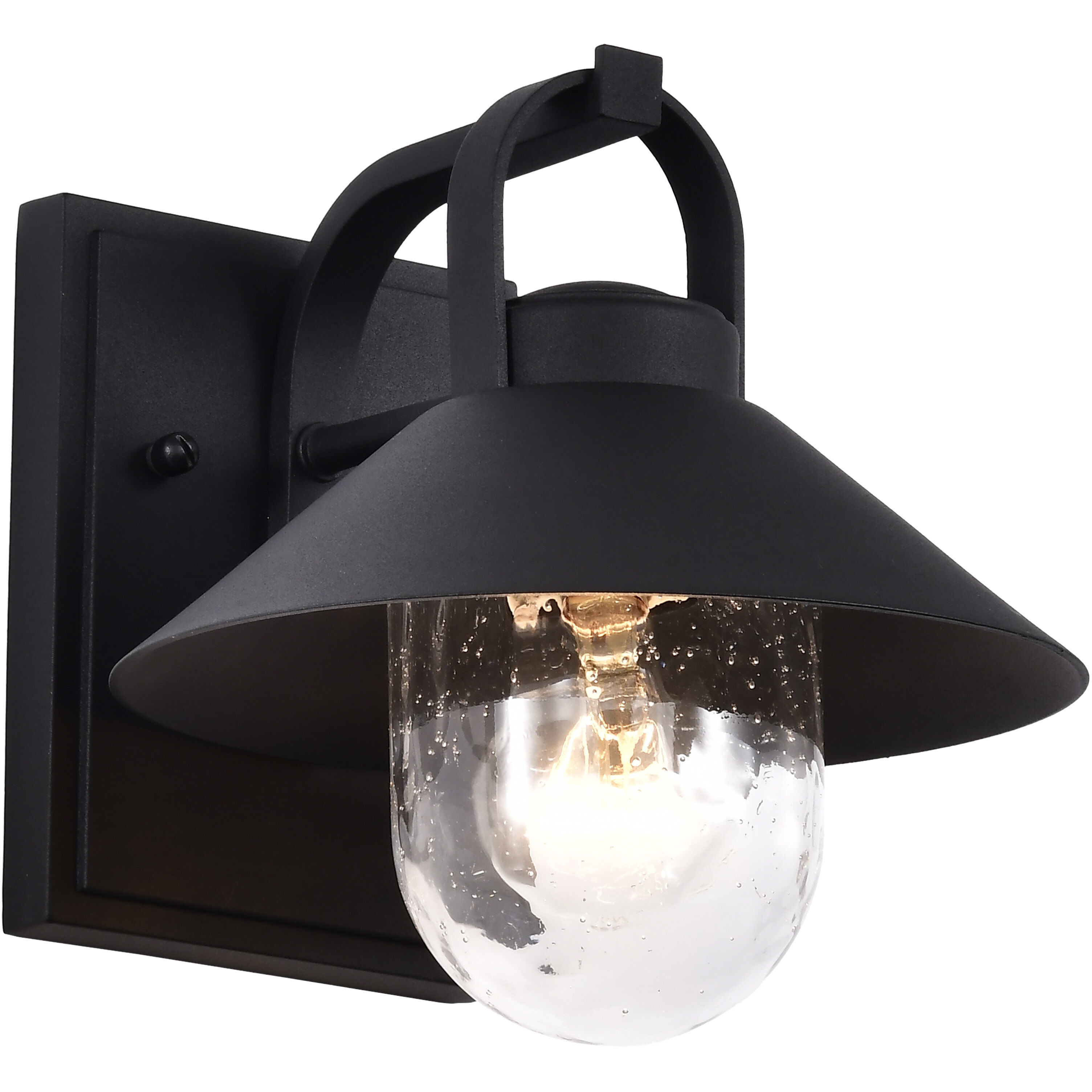 Ridge 8.13 inch Black Outdoor Wall Light