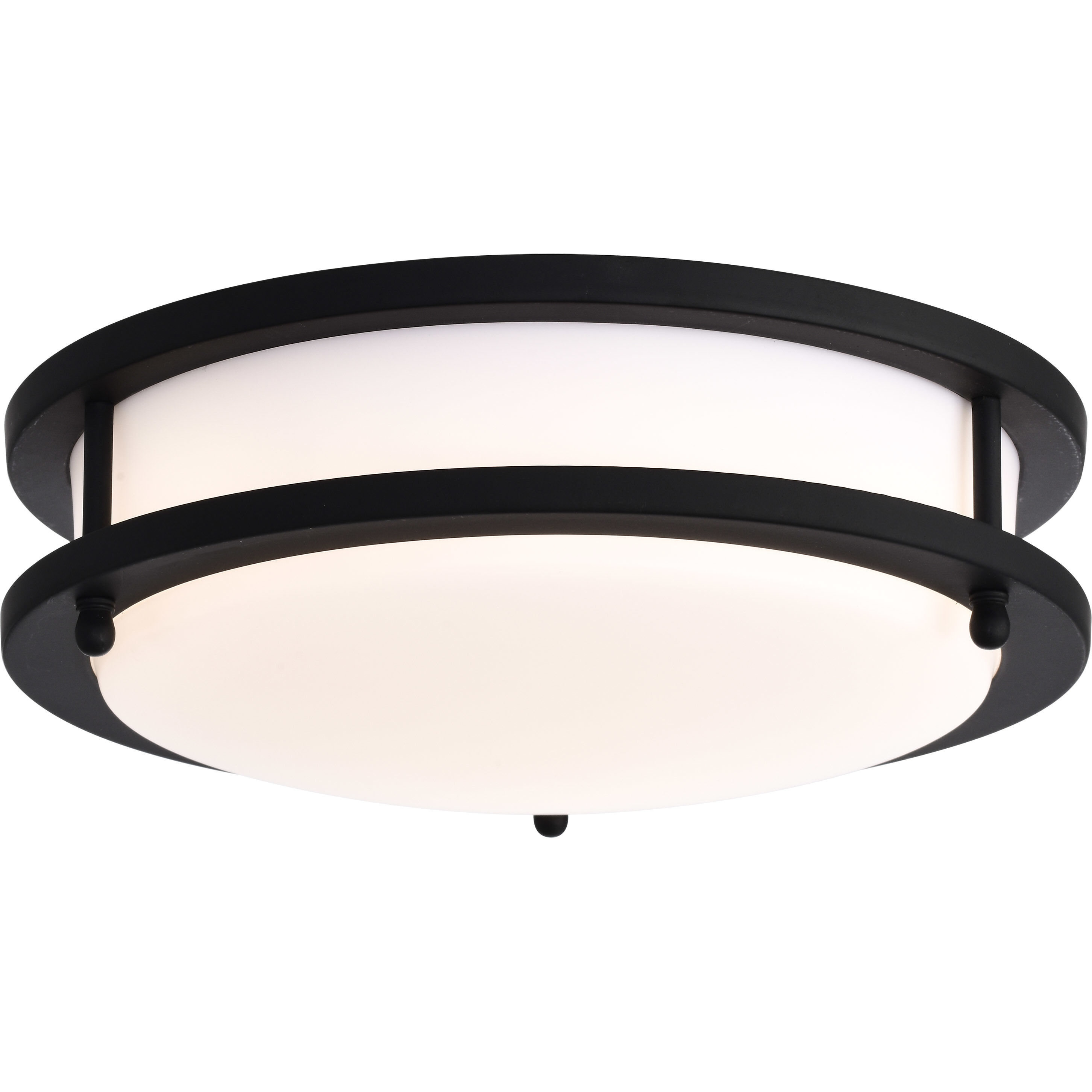 Glamour LED 10 inch Matte Black Flush Mount Ceiling Light