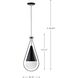 Admiral 1 Light 10 inch Matte Black Pendant Ceiling Light