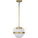 Lakeshore 1 Light 10 inch Natural Brass Pendant Ceiling Light