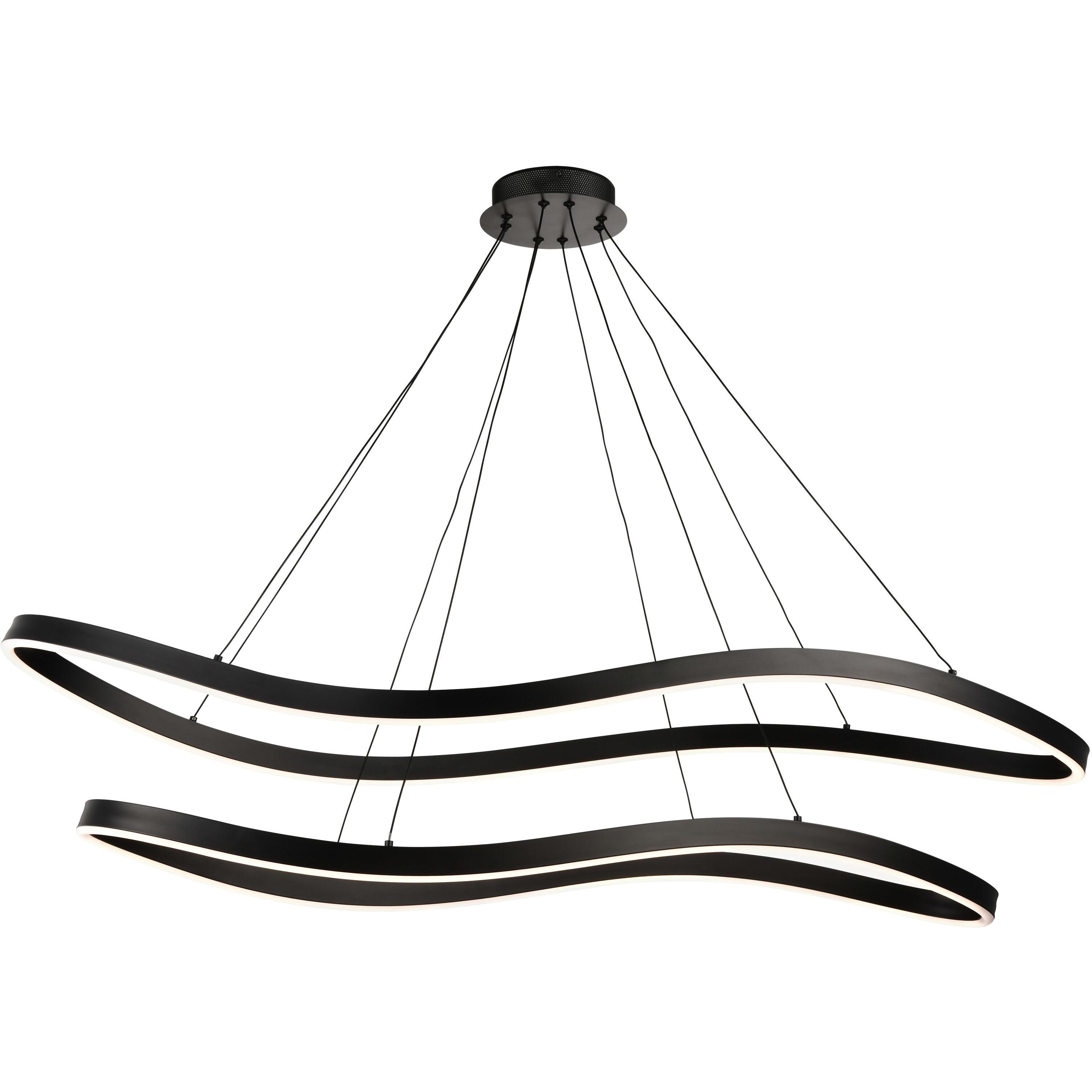 Sylas LED 20.1 inch Matte Black Pendant Ceiling Light