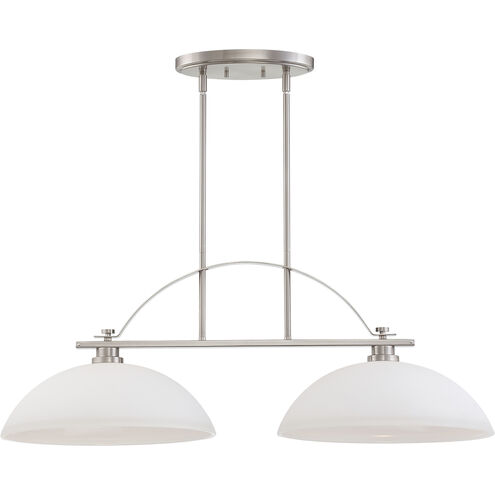 Bentley 2 Light 36 inch Brushed Nickel Island Pendant Ceiling Light