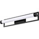 Canal LED 24 inch Matte Black Bath Vanity Light Wall Light