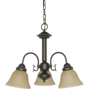 Ballerina 3 Light 20 inch Mahogany Bronze and Champagne Chandelier Ceiling Light