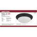 Brentwood LED 14 inch Matte Black Flush Mount Ceiling Light