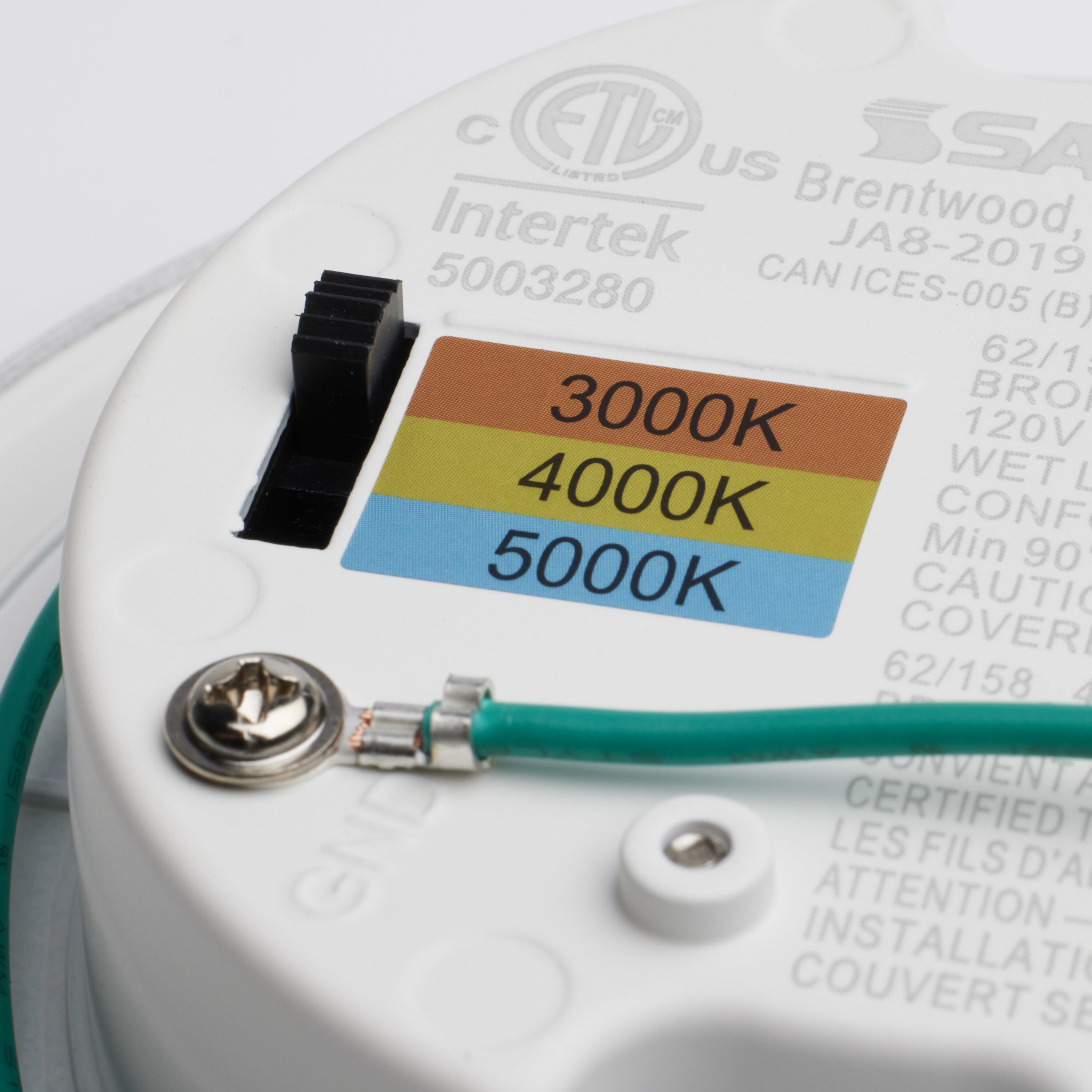 ColorQuick LED 5 inch White Close-to-Ceiling Ceiling Light, Edge Lit