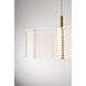 Kenzo LED 7.63 inch Polished Anodized Bronze Pendant Ceiling Light