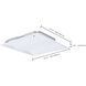 ColorQuick;PowerQuick LED 23.74 inch White Troffer Ceiling Light