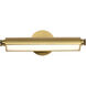 Auden LED 17.75 inch Vintage Brass Vanity Wall Light