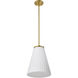 Royale 12 inch Burnished Brass Pendant Ceiling Light