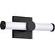 Bowman LED 12 inch Matte Black Vanity Light Wall Light
