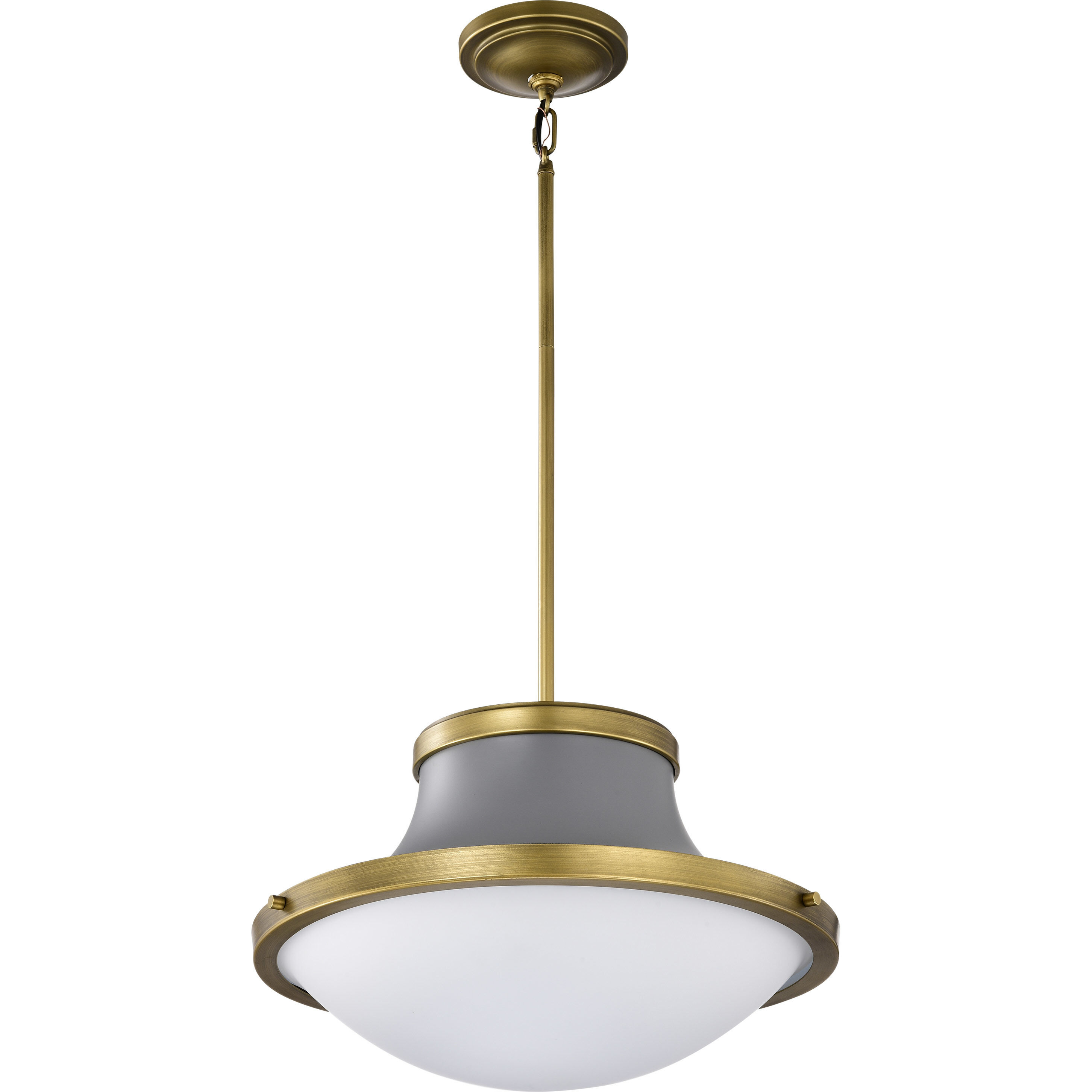 Lafayette 1 Light 18 inch Matte Gray Pendant Ceiling Light