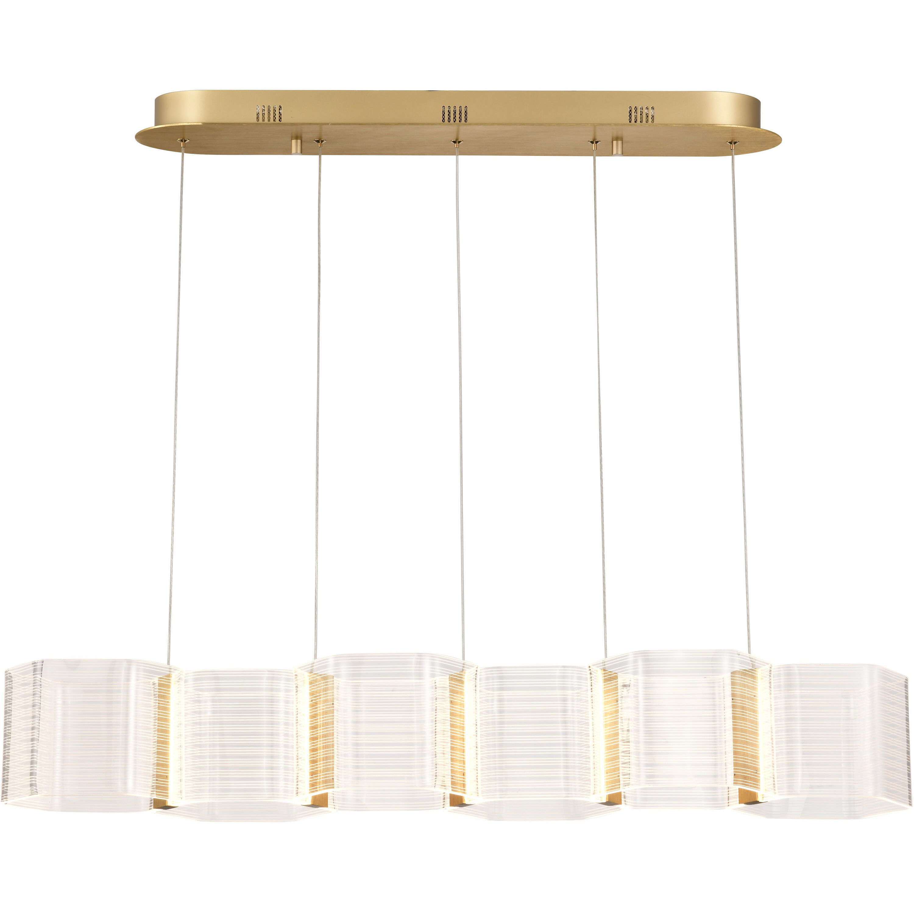 Kenzo LED 10.25 inch Polished Anodized Bronze Pendant Ceiling Light