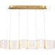 Kenzo LED 10.25 inch Polished Anodized Bronze Pendant Ceiling Light