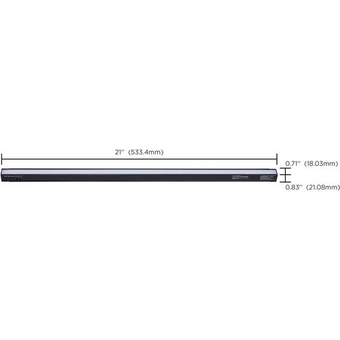CounterQuickSlim 120 LED 21 inch Black Under Cabinet & Cove