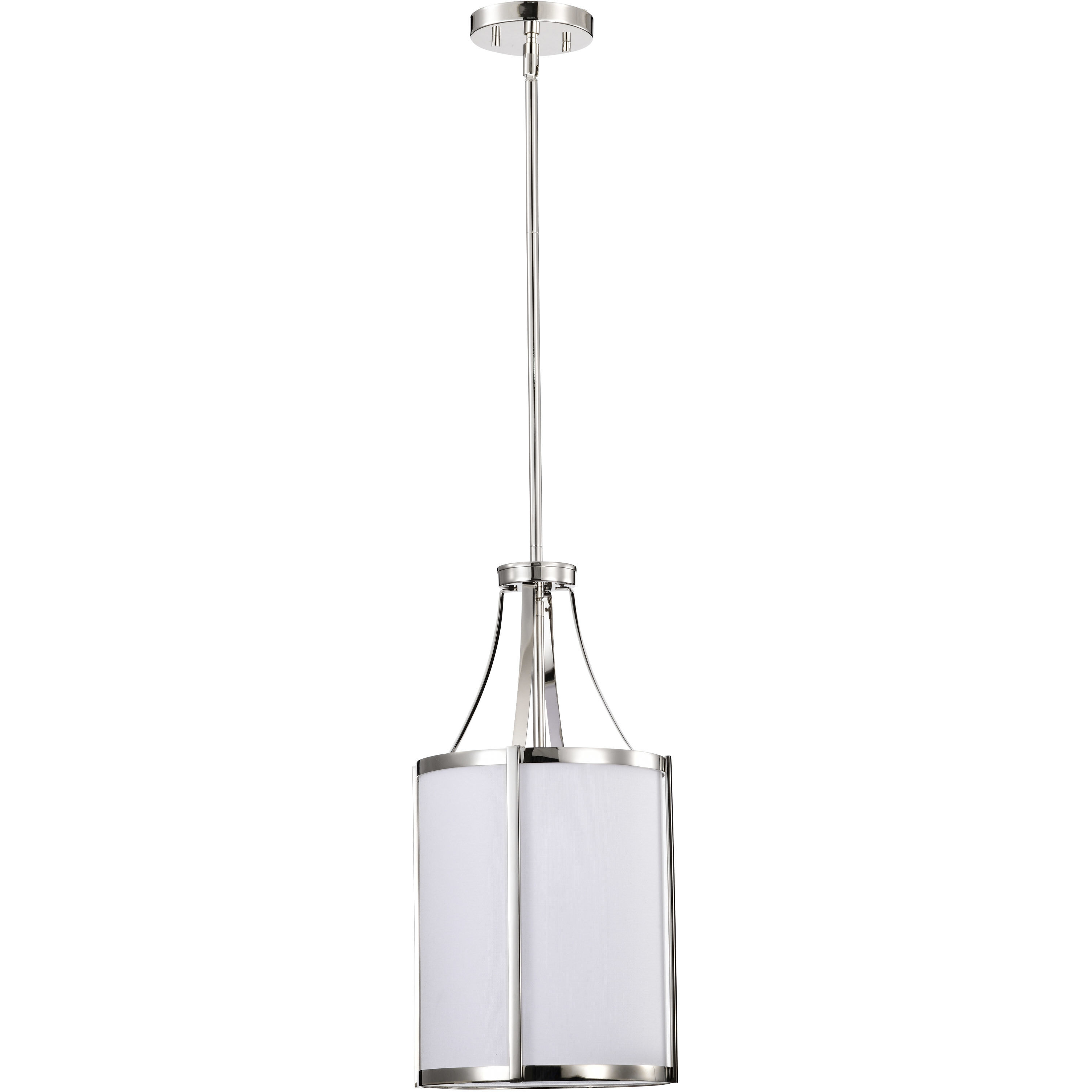 Easton 1 Light 9.75 inch Polished Nickel Pendant Ceiling Light