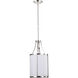 Easton 1 Light 9.75 inch Polished Nickel Pendant Ceiling Light