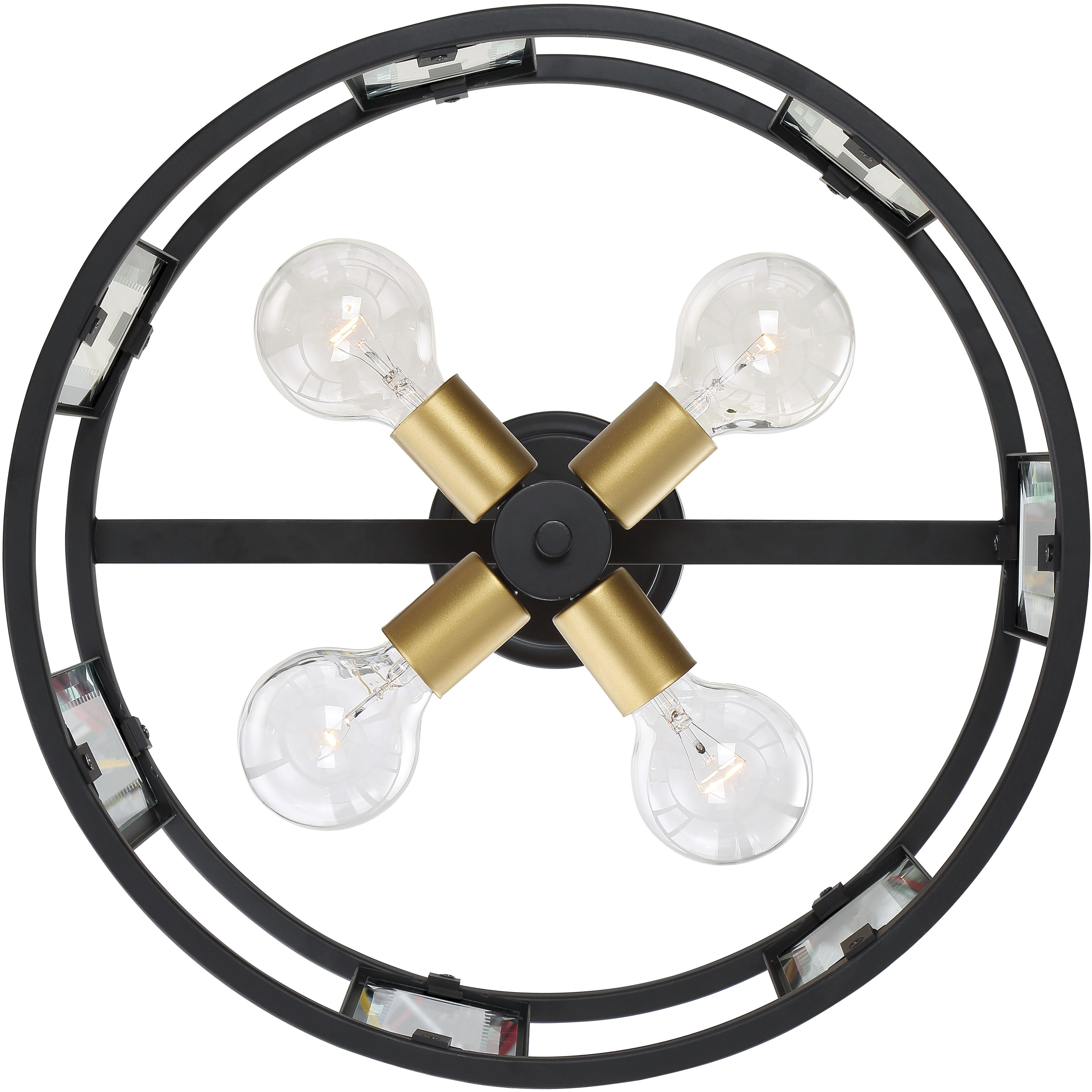 Payne 4 Light 17 inch Midnight Bronze Semi Flush Mount Ceiling Light