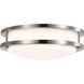 Brentwood LED 10 inch Brushed Nickel Flush Mount Ceiling Light