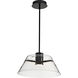 Edmond LED 17 inch Matte Black Pendant Ceiling Light