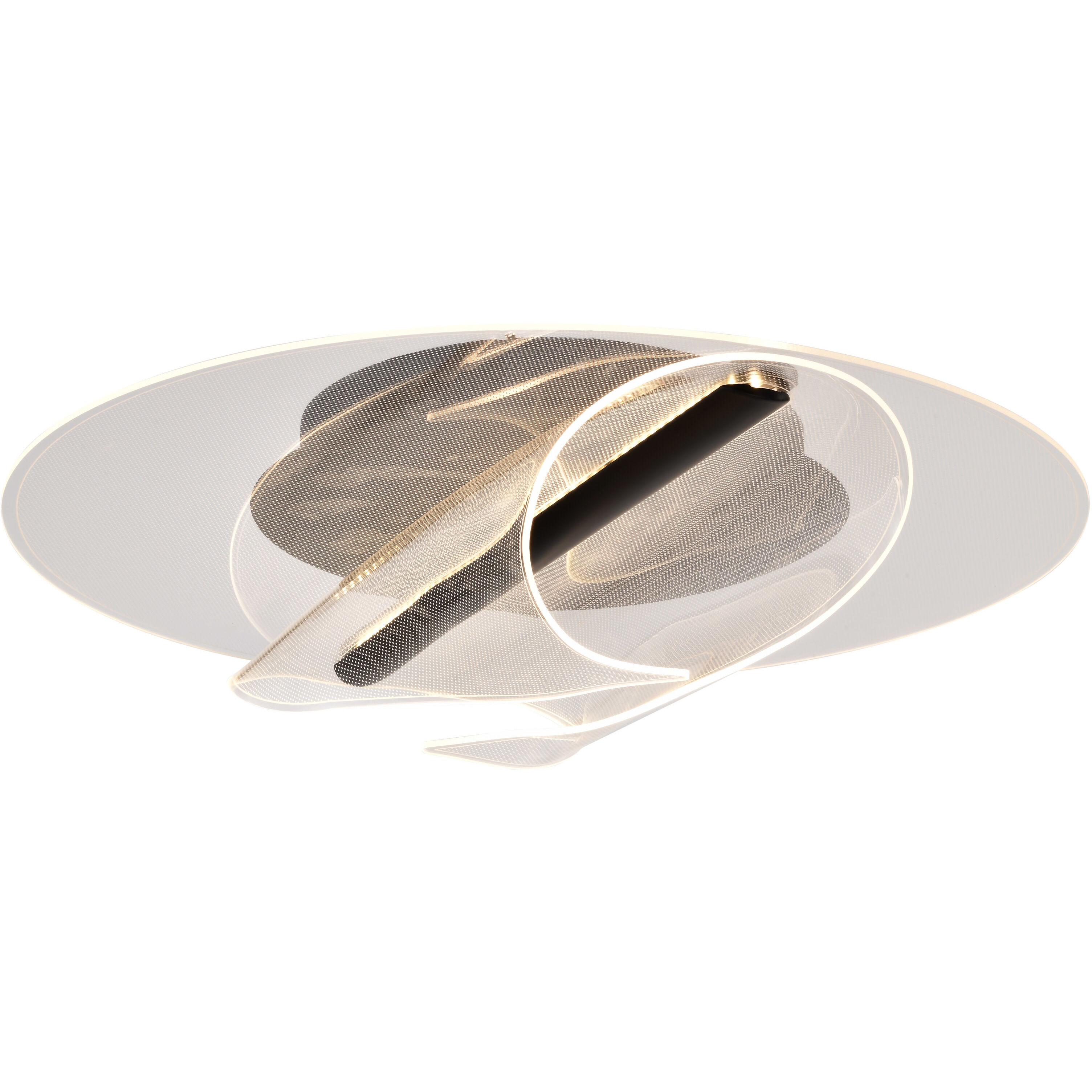 Geneva LED 17.75 inch Matte Black Flush Mount Ceiling Light