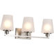 Lune 24 inch Brushed Nickel Vanity Wall Light