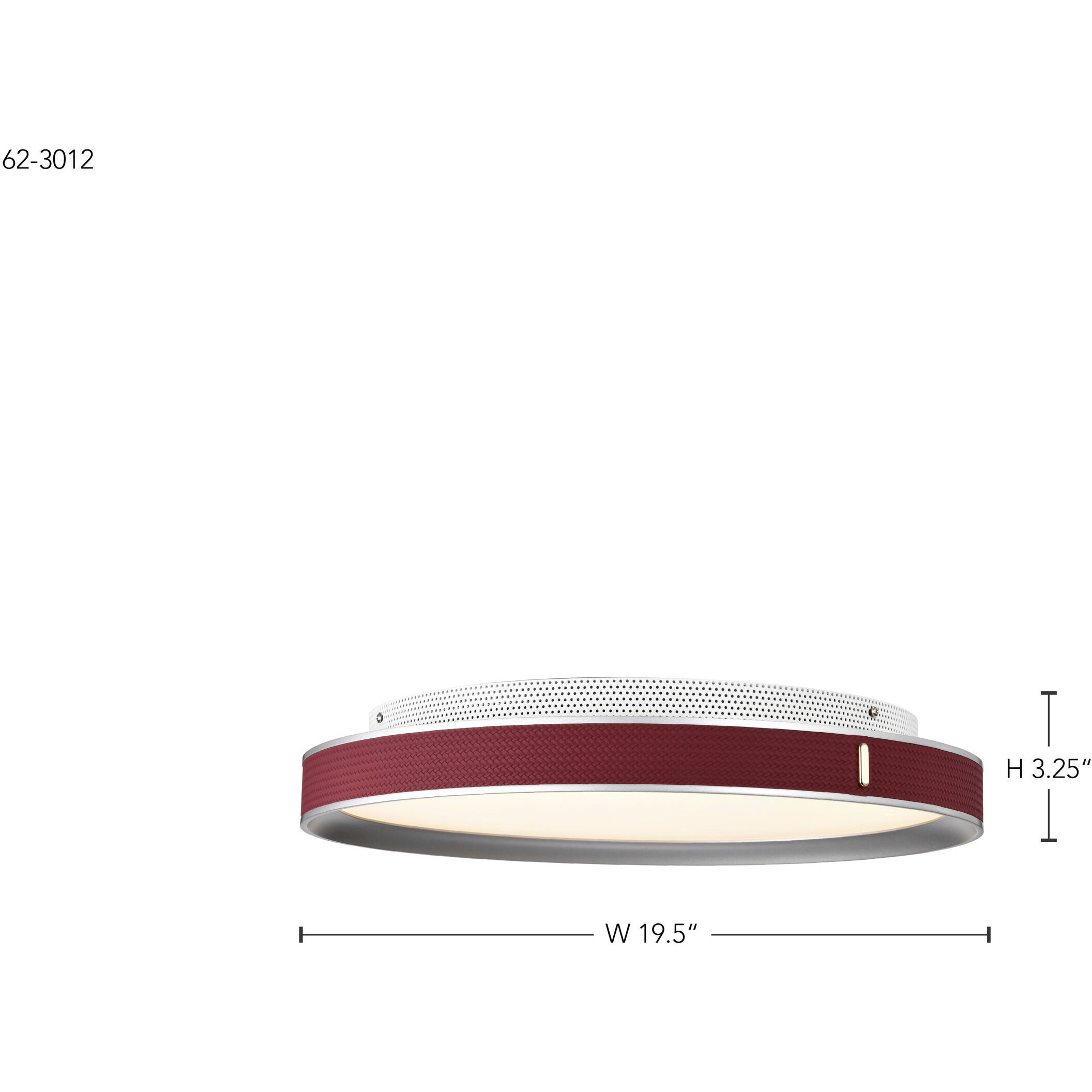 Bandon LED 19.5 inch Gray Flush Mount Ceiling Light